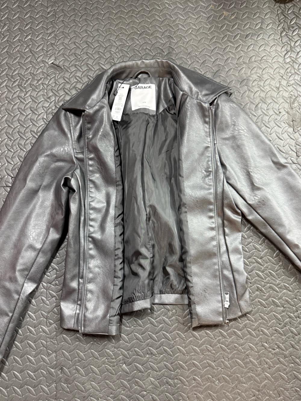 Garage Women's Black Faux Leather Jacket